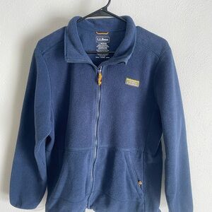 L.L. Bean Navy Fleece Pullover